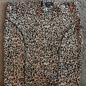 Cheetah Print Midi Skirt